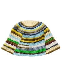 The Elder Statesman - Striped Bucket Hat - Lyst