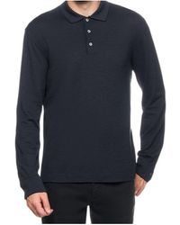 ZEGNA - Long Sleeved Fine-Knit Polo Shirt - Lyst