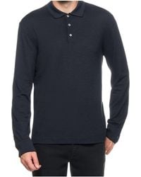 ZEGNA - Z Long Sleeved Fine-Knit Polo Shirt - Lyst