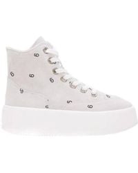 MM6 by Maison Margiela - Logo Lace Up Casual Sports Shoes - Lyst