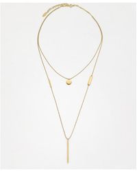 Brunello Cucinelli - 18K Necklace With 0.015Ct Diamond - Lyst