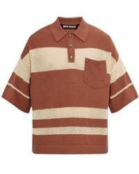 Palm Angels - Short-Sleeved Polo Shirt - Lyst
