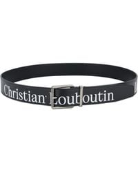 Christian Louboutin - Logo Printed Buckled Belt - Lyst