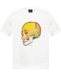 Paul Smith - Ps Skull Sketch Print T-Shirt - Lyst