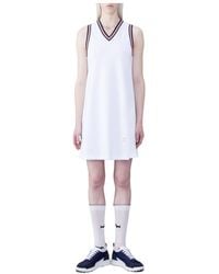 Thom Browne - V-Neck Sleeveless Dress - Lyst