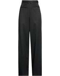 MM6 by Maison Margiela - Solid Color Wideleg Trousers - Lyst