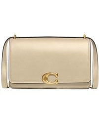 COACH - Bandit Logo Plaque Shoulder Bag - Lyst