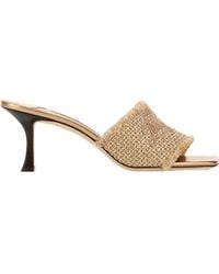 Jimmy Choo - Square-Toe High-Heeled Sandals - Lyst