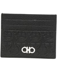 Ferragamo - Ferragamo Gancini Embossed Card Holder - Lyst