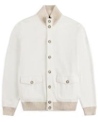 Fay - Ribbed Collar Jacket - Lyst