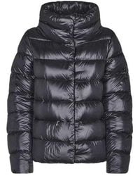 Herno - High-Neck Quilted Padded Jacket - Lyst
