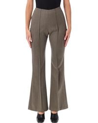 Frankie Shop - High-Waisted, Slightly Flared Casual Trousers - Lyst