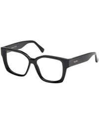 Max Mara - Rectangular Frame Glasses - Lyst
