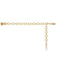 Saint Laurent - Cassandre Graduated Chain Belt - Lyst