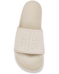 Anine Bing - Isla Logo-Embossed Slides - Lyst