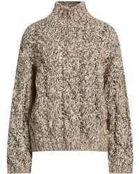 Brunello Cucinelli - Turtleneck Lambswool, Cashmere, Polyamide, Polyester, Mohair Wool - Lyst