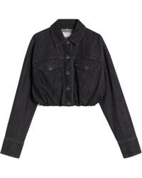 Sportmax - Button-Up Denim Jacket - Lyst
