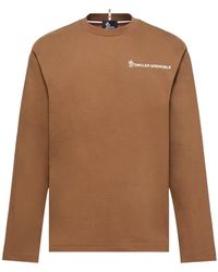 Moncler - Logo Long Sleeve Cotton T-Shirt - Lyst
