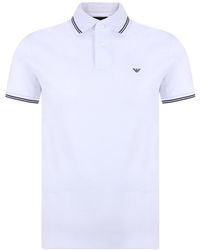 Emporio Armani - Logo Lapel Polo Shirt - Lyst