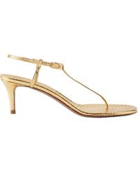 Paris Texas - Ipanema 55 Snake-Effect Metallic Leather Sandals - Lyst
