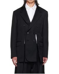Simone Rocha - Double-Breasted Suit Jacket With Vents - Lyst