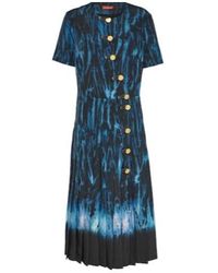 Altuzarra - Myrtle Printed Pleated Midi Dress - Lyst