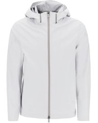 Herno - Zip-Up Hooded Laminar Windbreaker Jacket - Lyst