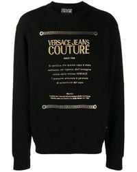 Versace Jeans Couture - Logo Round Neck Sweater - Lyst