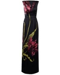 Erdem - Floral Duchess Satin Gown - Lyst