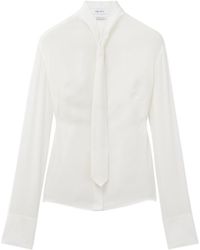 McQueen - Long Sleeved Tie Shirt - Lyst