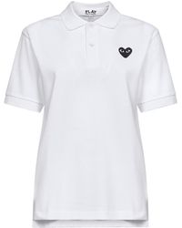 COMME DES GARÇONS PLAY - Short-Sleeved Polo Shirt - Lyst
