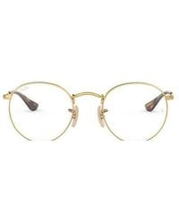 Ray-Ban - Round-Frame Metal Glasses - Lyst