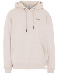 Off-White c/o Virgil Abloh - Logo Printed Drawstring Hoodie - Lyst
