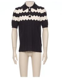 Valentino - Zigzag Short-Sleeved Polo Shirt - Lyst