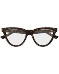 Gucci - Eyewear Cat Eye Frame Glasses - Lyst