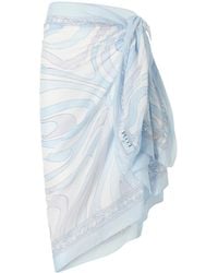 PUCCI - Printed Cotton-Voile Pareo - Lyst