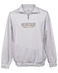 Brunello Cucinelli - Logo Printed High Neck Sweatshirt - Lyst