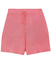 Calle Del Mar - High-Waisted Wide-Leg Cotton Trousers - Lyst