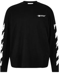 Off-White c/o Virgil Abloh - Logo Long Sleeve T-Shirt - Lyst