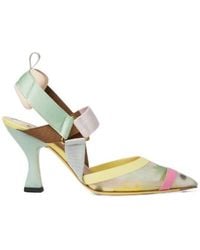 Fendi - Colibrì Mesh High-Heeled Slingback Pumps - Lyst