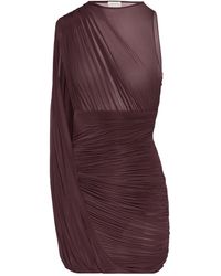 Magda Butrym - Sheer Draped Mini Dress - Lyst