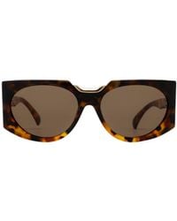 Max Mara - Oval Frame Sunglasses - Lyst
