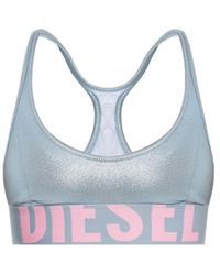 DIESEL - Zaira-D-Pop Metallic Racerback Bikini Top - Lyst