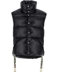 Khrisjoy - Funnel Neck Shiny Puffer Gilet - Lyst