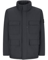 Stone Island - Logo Patch Zip-Up Padded Jacket - Lyst