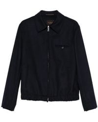 Incotex - Zip-Front Flannel Jacket - Lyst