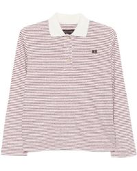 Wales Bonner - Striped Long-Sleeve Polo Top - Lyst