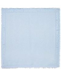 Burberry - Silk And Wool Blended Jacquard Scarf - Lyst