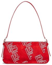 BY FAR - Dulce Embellished Zipped Shoulder Bag - Lyst