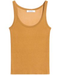 Max Mara - Sleeveless Ribbed Top - Lyst